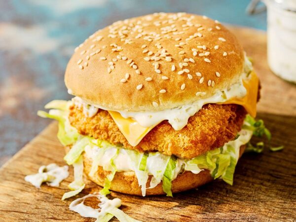 crispy fish burger